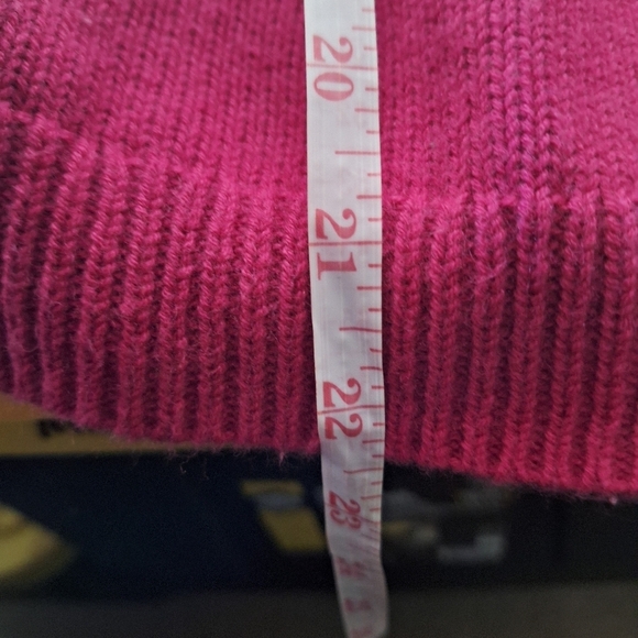 A Talbots ladies small petite pink lambs wool blend pullover sweater. EUC. - Picture 6 of 6